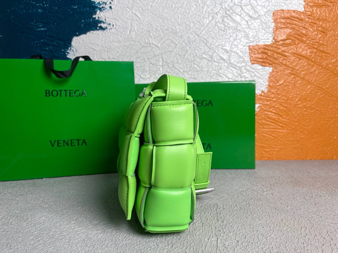 Bottega Veneta BV 591970 Padded Cassette 20206 Lemon Green Silver - Default Title - View 4