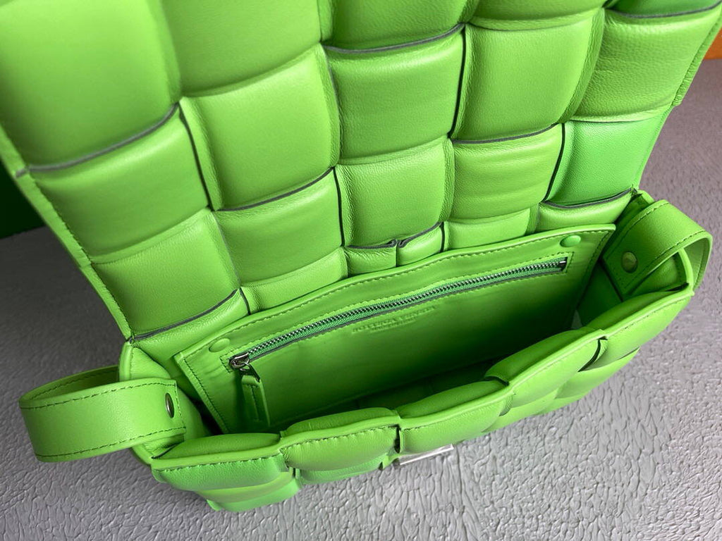 Bottega Veneta BV 591970 Padded Cassette 20206 Lemon Green Silver