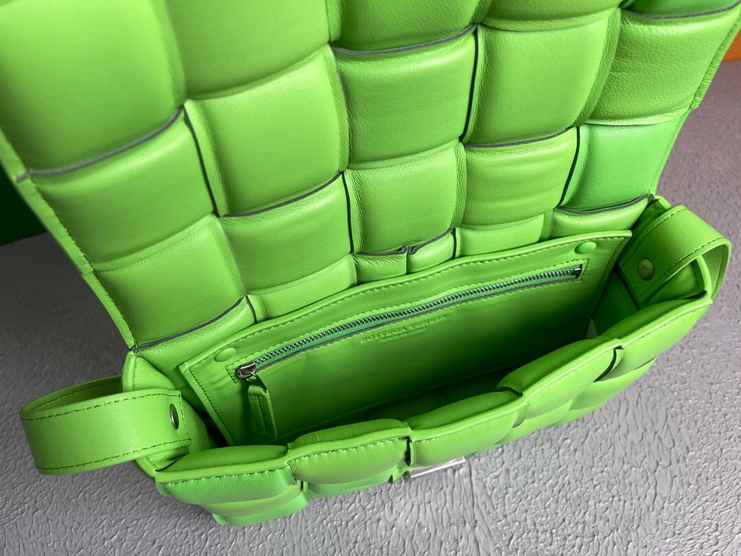 Bottega Veneta BV 591970 Padded Cassette 20206 Lemon Green Silver - Default Title - View 7