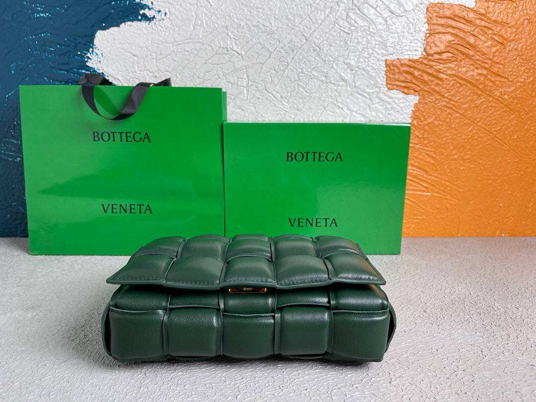 Bottega Veneta BV 20206 Padded Cassette 591970 Dark Green Gold - Default Title - View 6