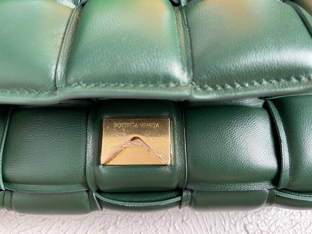 Bottega Veneta BV 20206 Padded Cassette 591970 Dark Green Gold