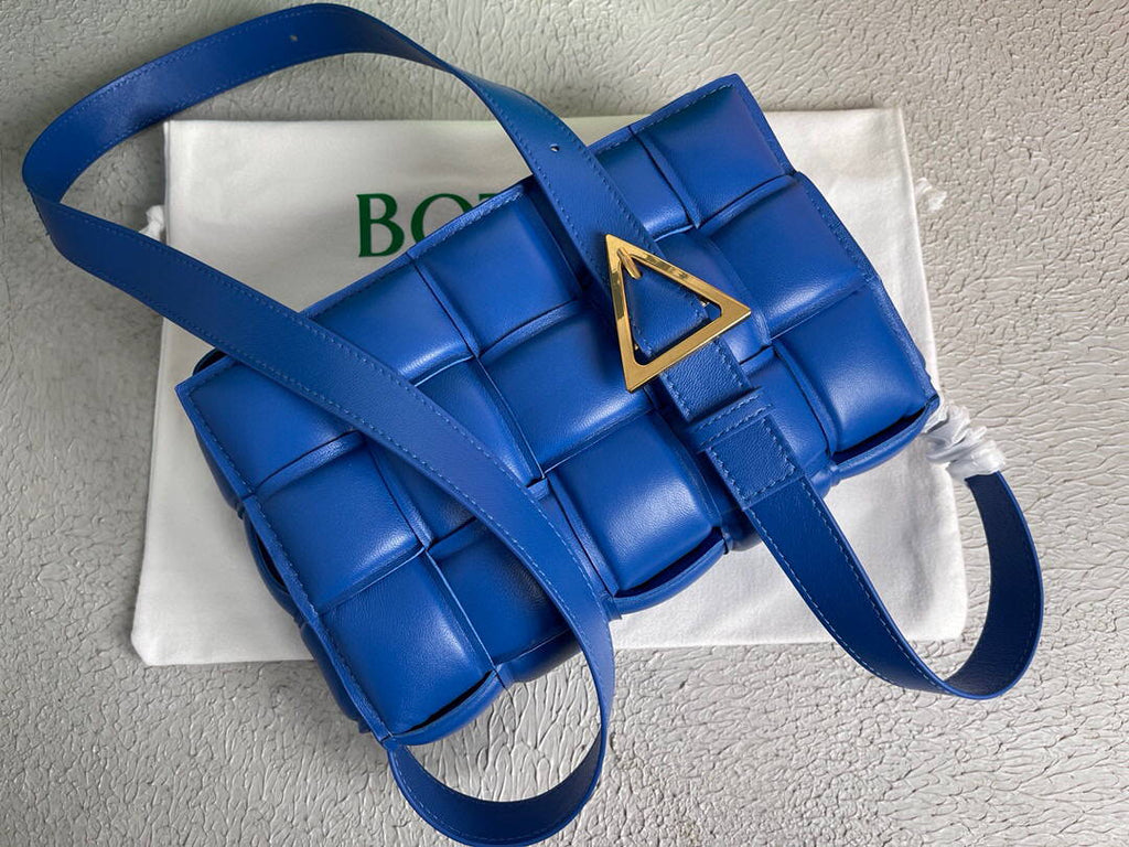 Bottega Veneta BV 20206 Padded Cassette 591970 Blue Gold