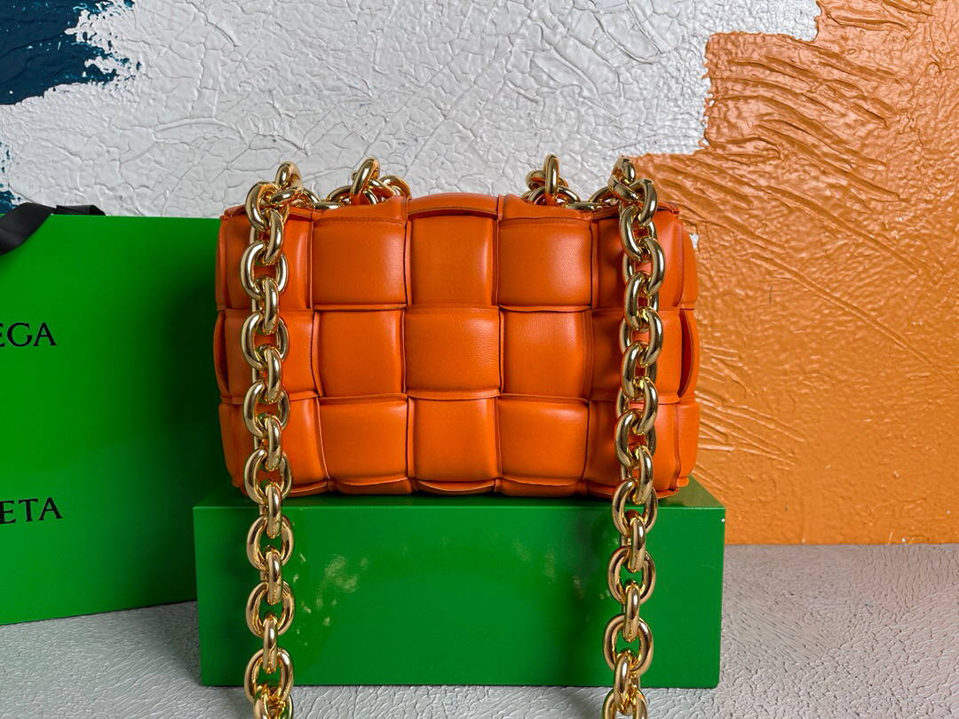 Bottega Veneta BV 20206 Chain Cassette 631421 Oragne Gold - Default Title - View 3