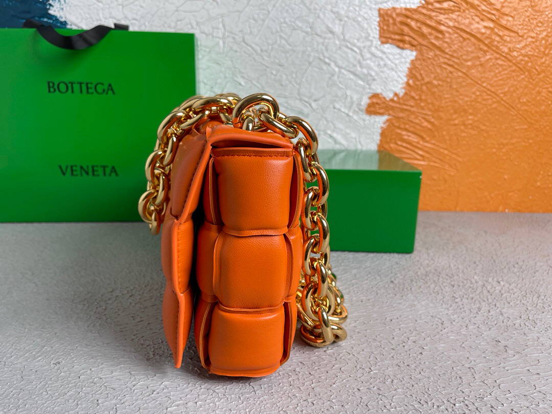 Bottega Veneta BV 20206 Chain Cassette 631421 Oragne Gold