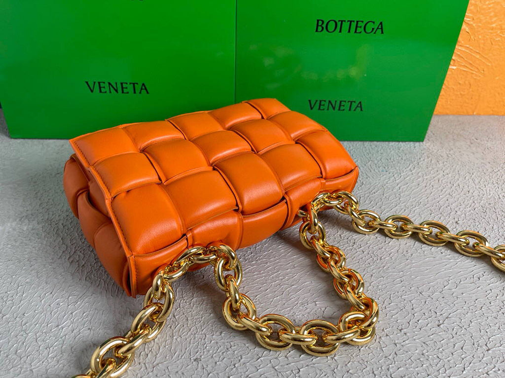 Bottega Veneta BV 20206 Chain Cassette 631421 Oragne Gold