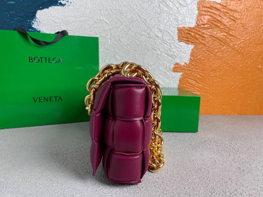 Bottega Veneta BV 20206 Chain Cassette 631421 Wine Red Gold - Default Title - View 4