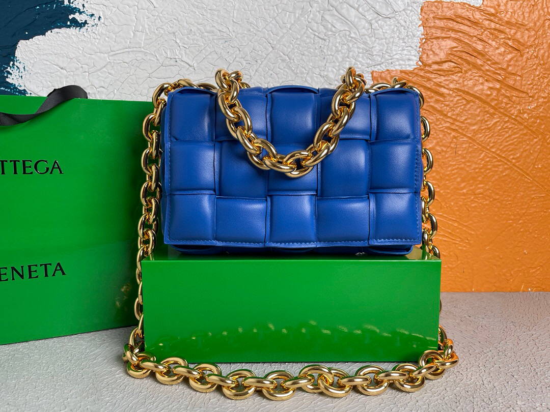 Bottega Veneta BV 20206 Chain Cassette 631421 Cobalt Gold - Default Title - View 2
