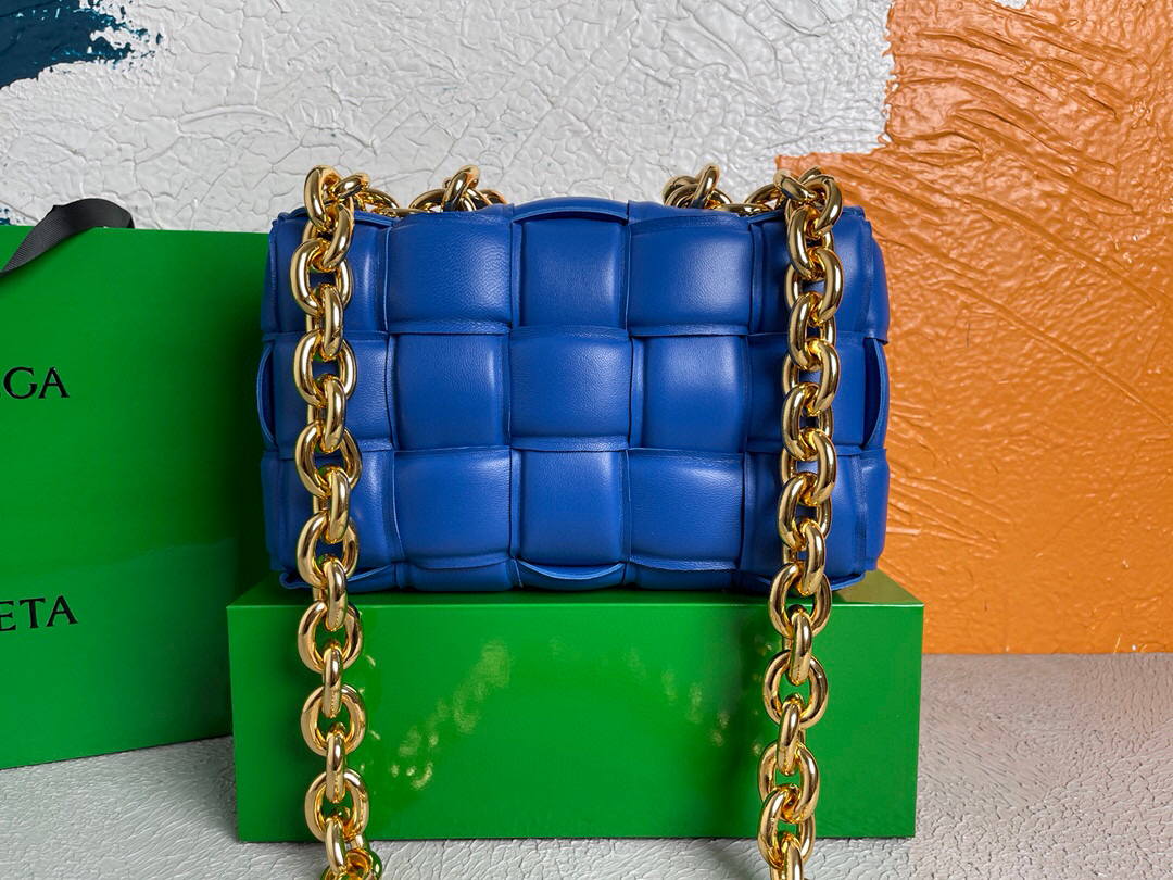 Bottega Veneta BV 20206 Chain Cassette 631421 Cobalt Gold - Default Title - View 5