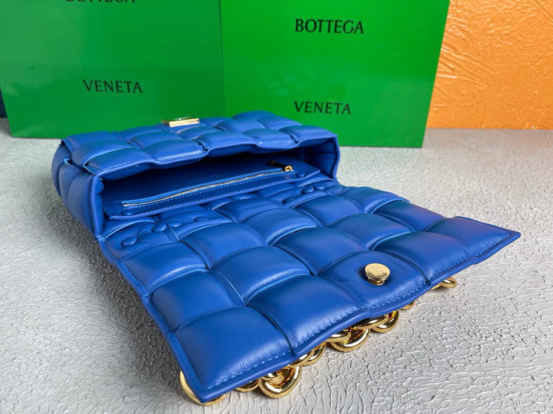 Bottega Veneta BV 20206 Chain Cassette 631421 Cobalt Gold