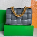 Bottega Veneta BV 20206 Chain Cassette 631421 Dark Grey Gold - Default Title - View 1