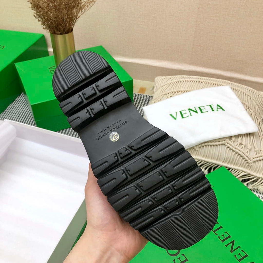 Bottega Veneta Women Shoes Lug Boot Black Color 166982