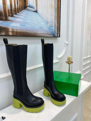 Bottega Veneta Women Shoes High-heeled Lug Boot Light-green Flatform 192791 - 35 - View 6