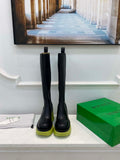 Bottega Veneta Women Shoes High-heeled Lug Boot Light-green Flatform 192791