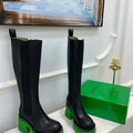 Bottega Veneta Women Shoes High-heeled Lug Boot Green Flatform 192792 - 35 - View 1