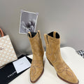 Celine Women Shoes Cuiser Boots in Painted Calfshin 189039 - 35 - View 1