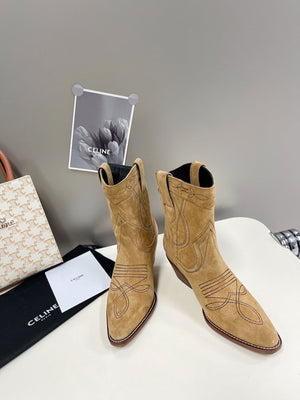 Celine Women Shoes Cuiser Boots in Painted Calfshin 189039 - 35 - View 1