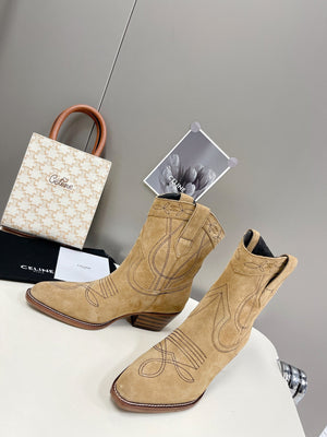 Celine Women Shoes Cuiser Boots in Painted Calfshin 189039 - 35 - View 8