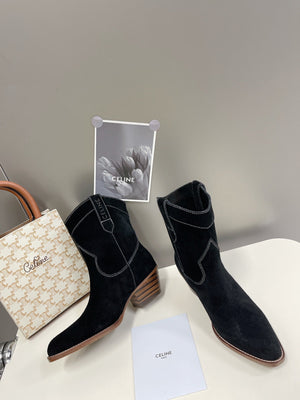 Celine Women Shoes Cuiser Boots in Painted Calfshin 189040 - 35 - View 4