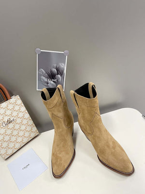 Celine Women Shoes Cuiser Boots in Painted Calfshin 189041 - 35 - View 1