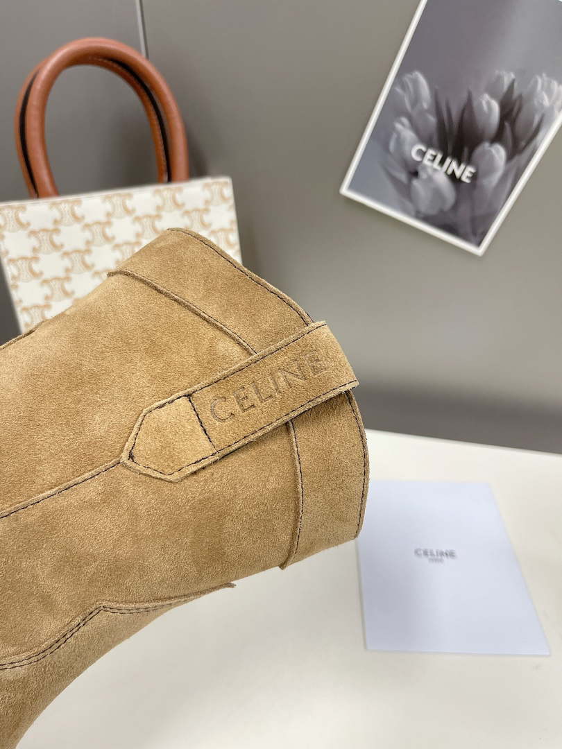 Celine Women Shoes Cuiser Boots in Painted Calfshin 189041