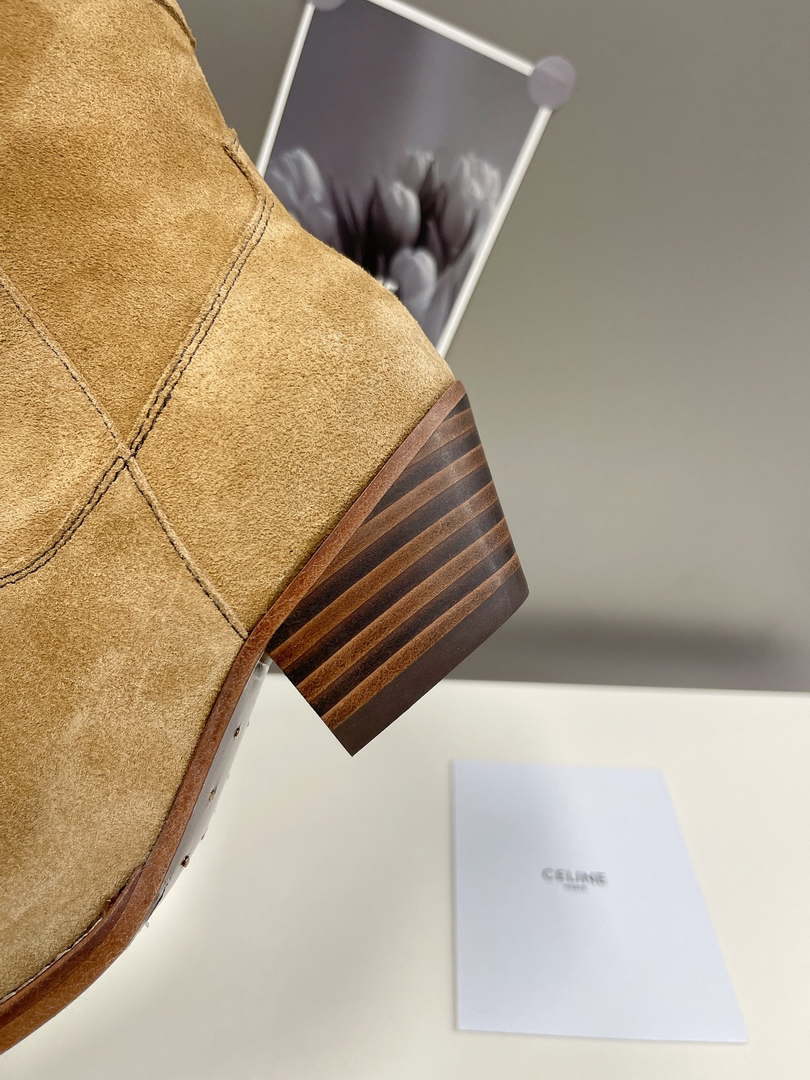 Celine Women Shoes Cuiser Boots in Painted Calfshin 189041