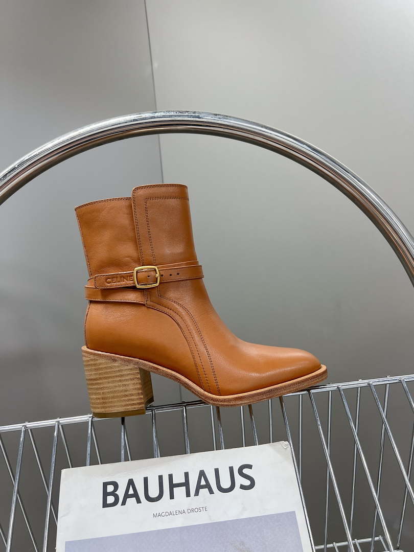 Celine Women Shoes 343413554C.38NO Margaret Chelsea Boot in Calfskin 188599