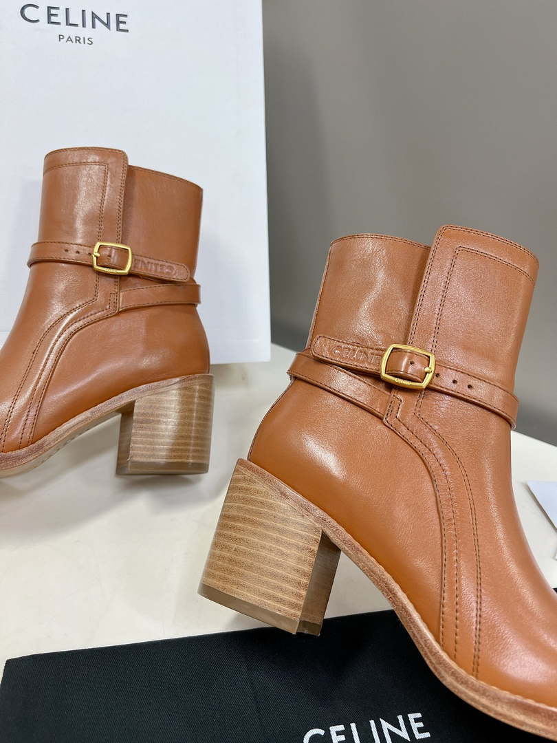 Celine Women Shoes 343413554C.38NO Margaret Chelsea Boot in Calfskin 188599