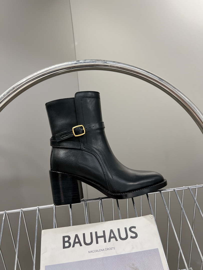 Celine Women Shoes 343413554C.38NO Margaret Chelsea Boot in Calfskin 188600