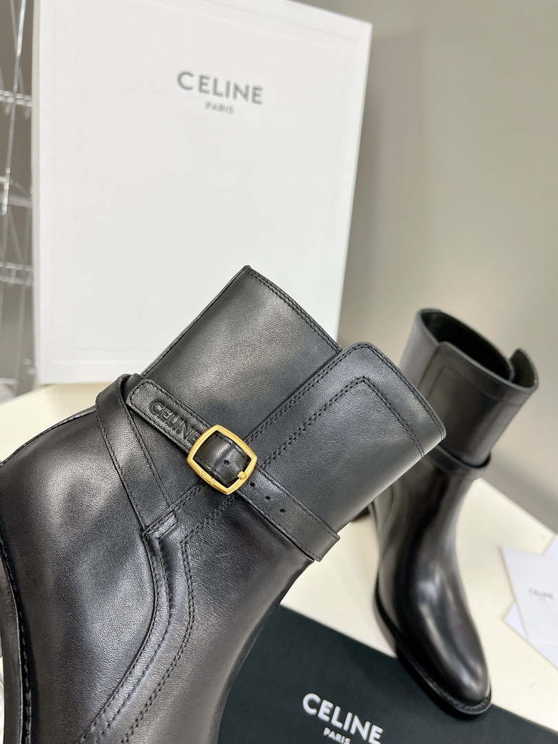 Celine Women Shoes 343413554C.38NO Margaret Chelsea Boot in Calfskin 188600