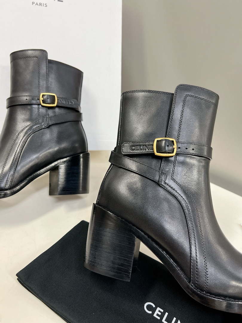 Celine Women Shoes 343413554C.38NO Margaret Chelsea Boot in Calfskin 188600