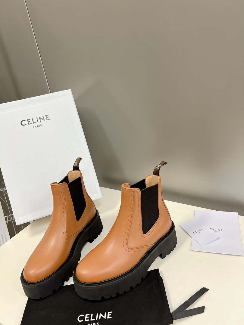 Celine Women Shoes 343413554C.38NO Margaret Chelsea Boot in Calfskin 188602