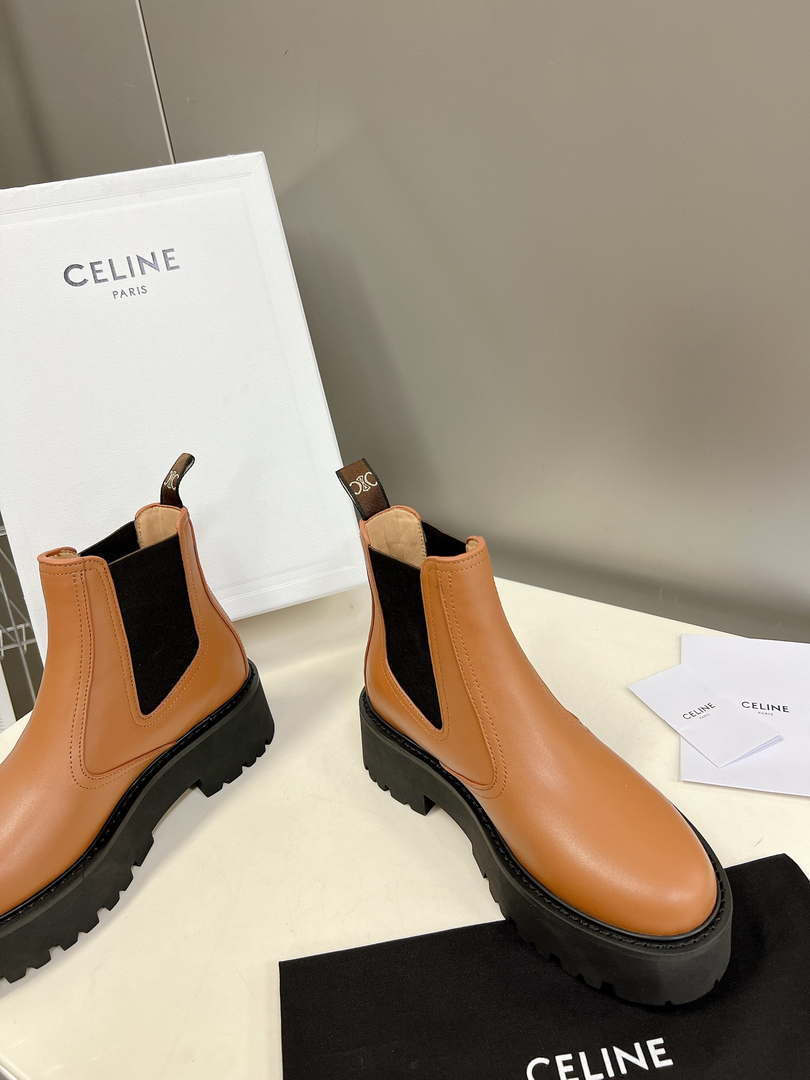 Celine Women Shoes 343413554C.38NO Margaret Chelsea Boot in Calfskin 188602