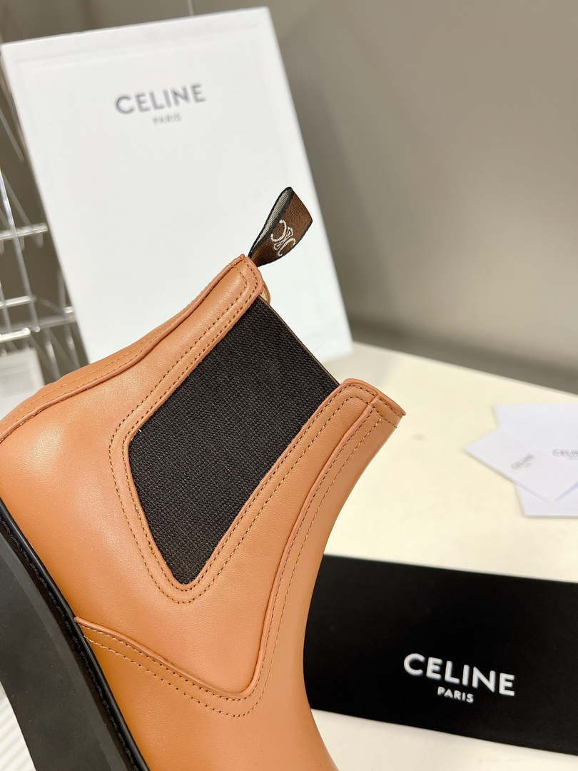 Celine Women Shoes 343413554C.38NO Margaret Chelsea Boot in Calfskin 188602