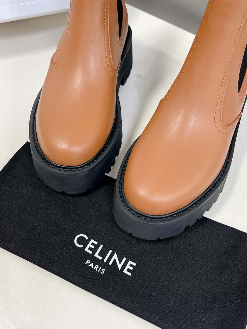 Celine Women Shoes 343413554C.38NO Margaret Chelsea Boot in Calfskin 188602
