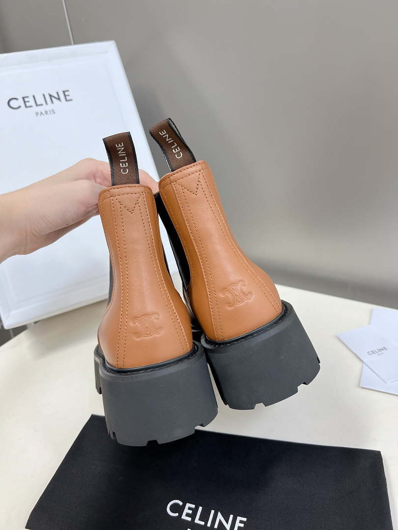Celine Women Shoes 343413554C.38NO Margaret Chelsea Boot in Calfskin 188602