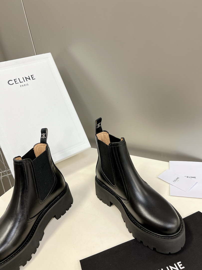 Celine Women Shoes 343413554C.38NO Margaret Chelsea Boot in Calfskin 188603