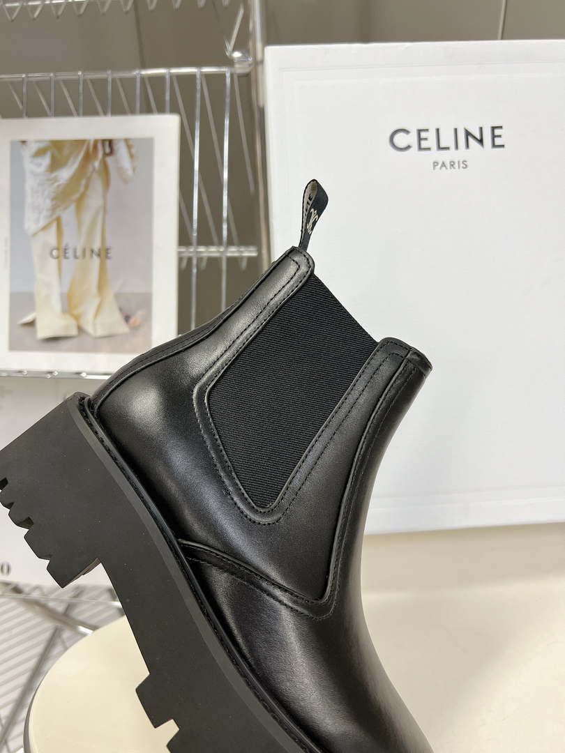 Celine Women Shoes 343413554C.38NO Margaret Chelsea Boot in Calfskin 188603