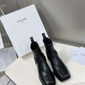 Celine Women Shoes 345873622C.38NO Celine Bilker Chelsea Boot In Polished Calfskin 191333 - 35 - View 1