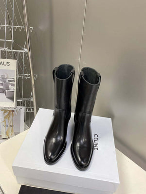 Celine Women Shoes 349113492C.04LU Mid Boot Celine Conde in Calfskintan 187823 - 35 - View 1