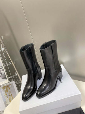 Celine Women Shoes 349113492C.04LU Mid Boot Celine Conde in Calfskintan 187823 - 35 - View 5