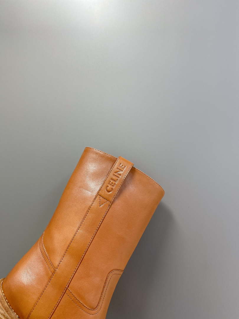 Celine Women Shoes 349113492C.04LU Mid Boot Celine Conde in Calfskintan 187824