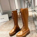 Celine Women Shoes Celine Buckled High Boot in Calfskin 189815 - 35 - View 1
