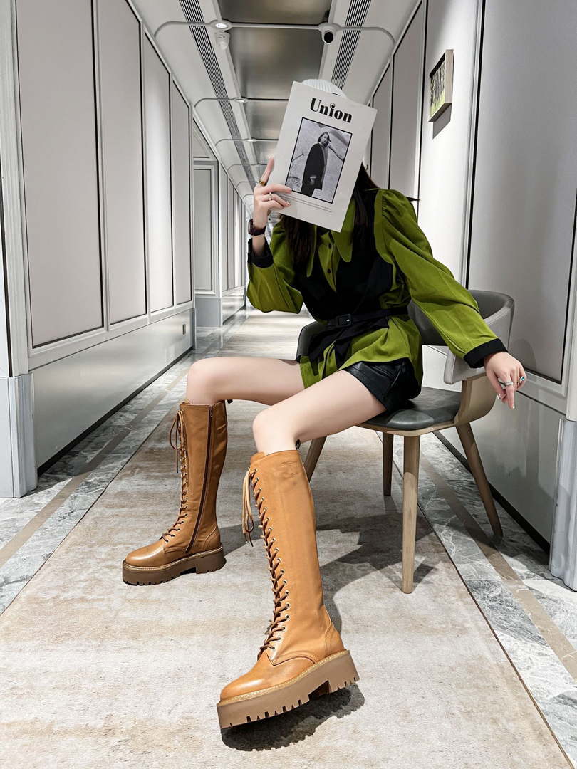 Celine Women Shoes Celine Buckled High Boot in Calfskin 189815