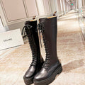 Celine Women Shoes Celine Buckled High Boot in Calfskin 189816 - 35 - View 1