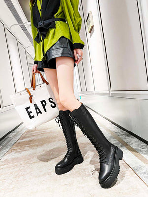 Celine Women Shoes Celine Buckled High Boot in Calfskin 189816 - 35 - View 7