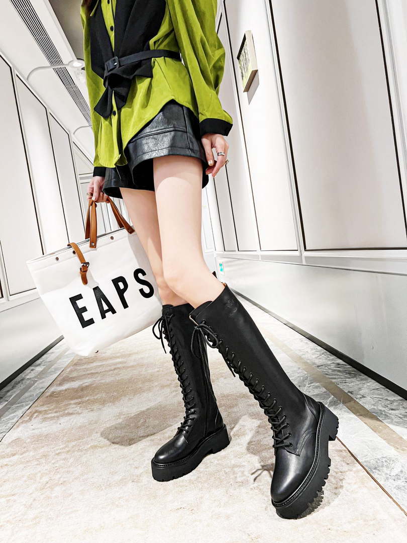 Celine Women Shoes Celine Buckled High Boot in Calfskin 189816