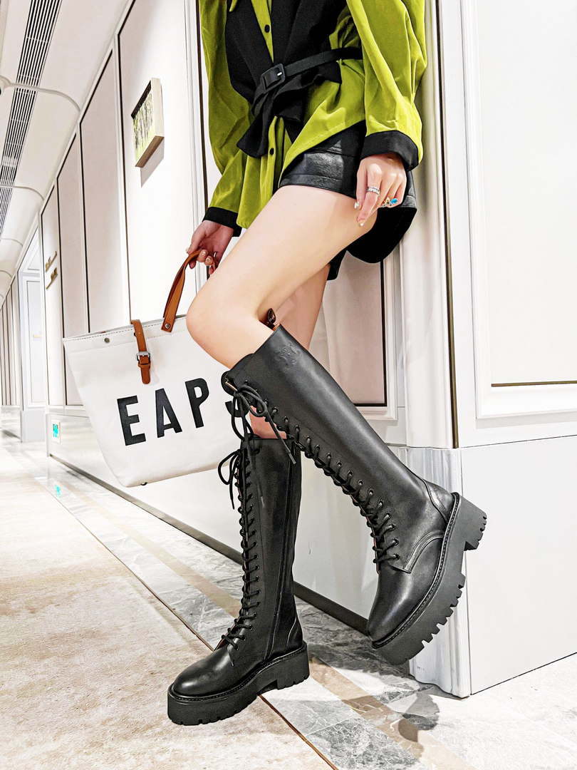 Celine Women Shoes Celine Buckled High Boot in Calfskin 189816