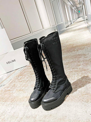 Celine Women Shoes Celine Buckled High Boot in Calfskin 189817 - 35 - View 1
