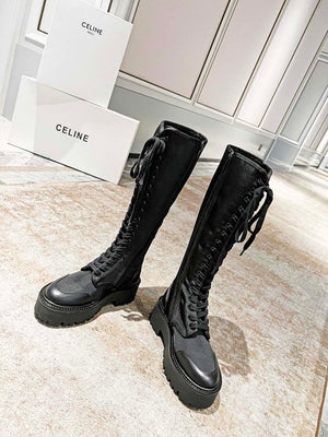 Celine Women Shoes Celine Buckled High Boot in Calfskin 189817 - 35 - View 6