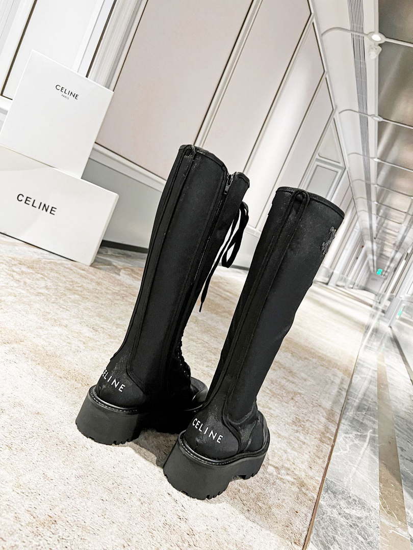 Celine Women Shoes Celine Buckled High Boot in Calfskin 189817